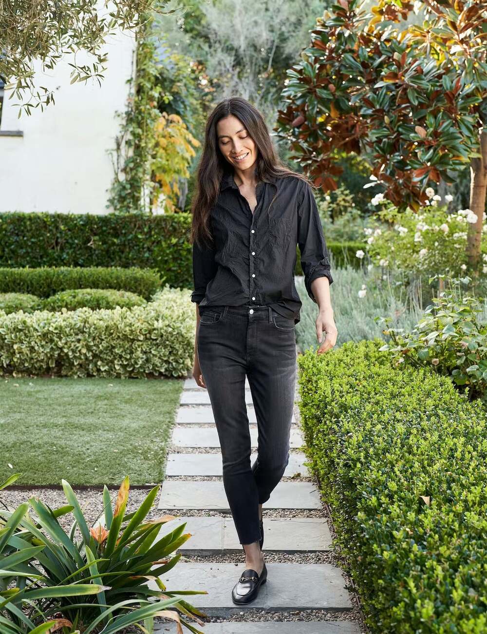 FRANK AND EILEEN - Sligo Skinny Jean In 1991 Black Wash Women’s 31 New $298